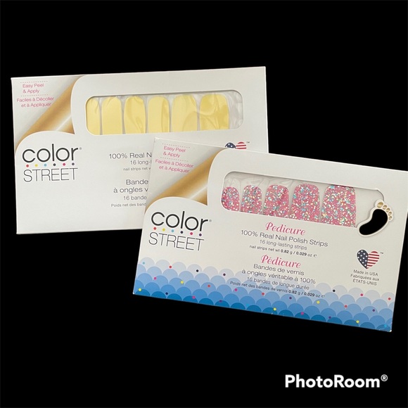 NEW Color Street: Belgium Buttercup & Dansk All Night • Nail Polish Strips - Picture 3 of 5